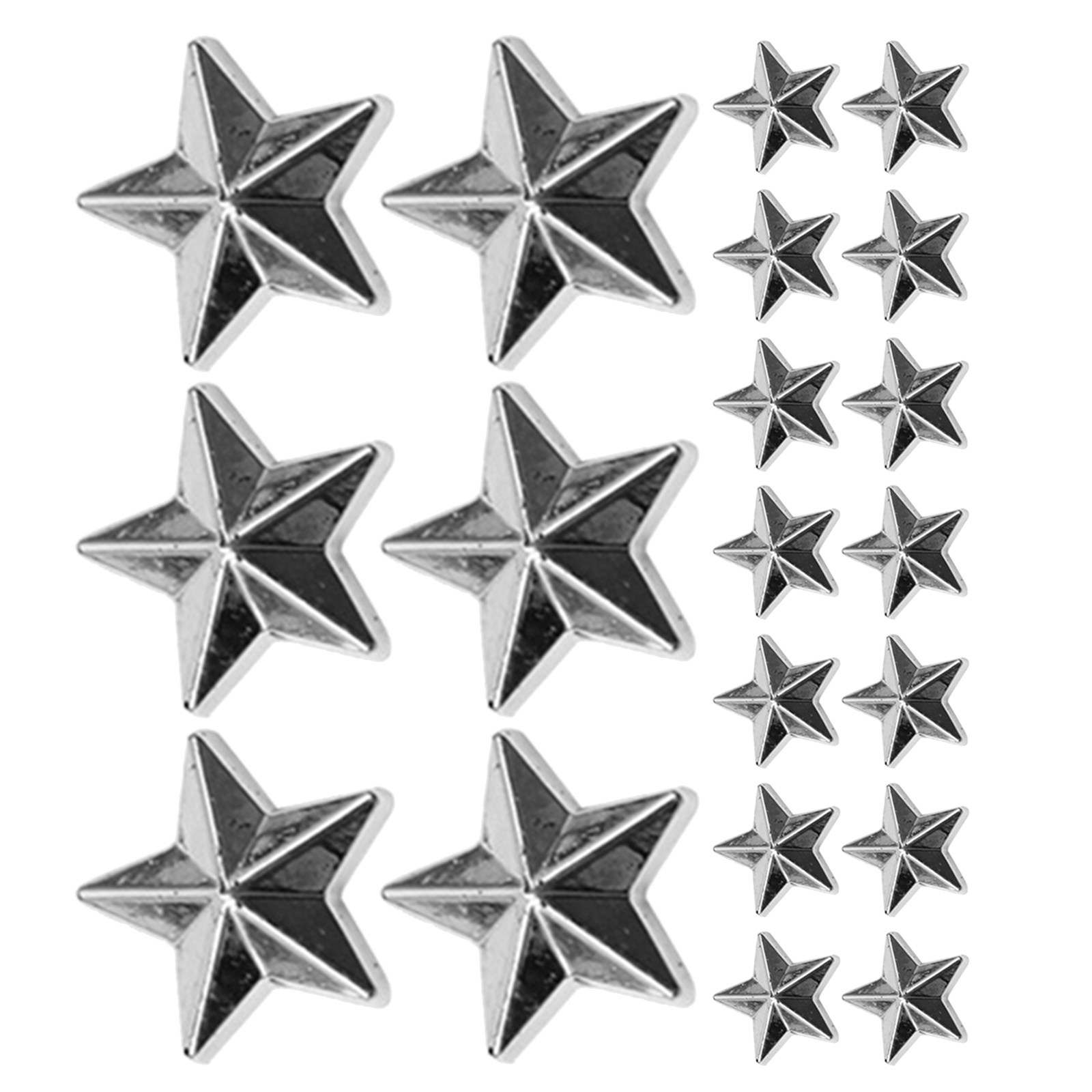 Craft Embellishments - 300Pcs Flat Back Acrylic Star Embellishment