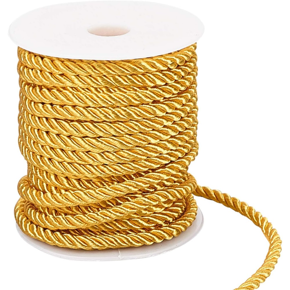 1 Roll 59 Feet Gold Cord 5mm T - Cord Trim Twisted 评论和价格