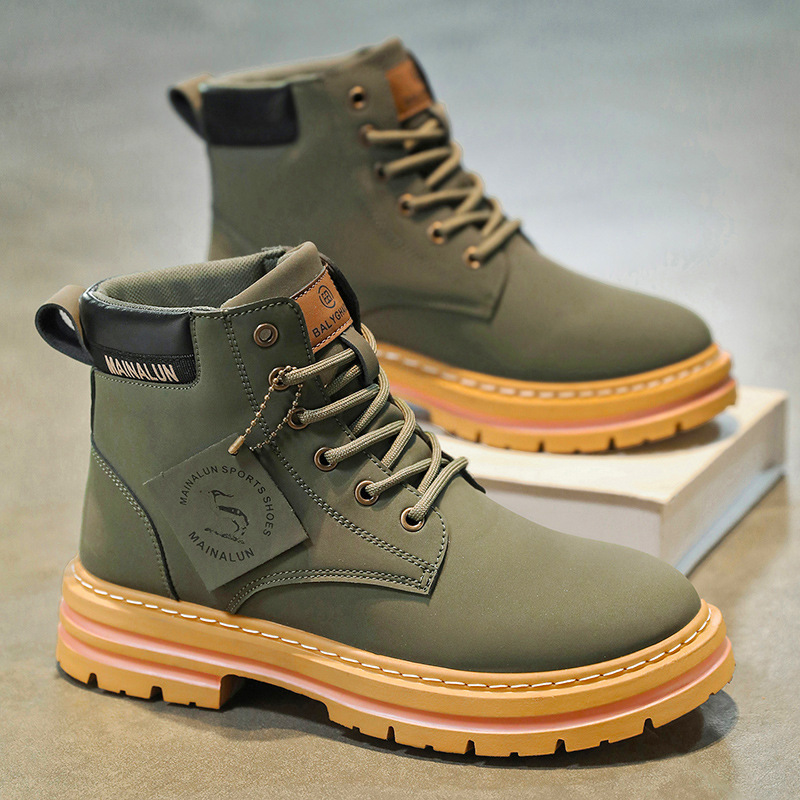 Classic Men High Top Boots Hig - Guipure Lace Panel 评论和价格