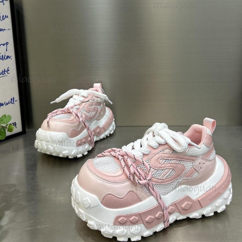 Women's Chunky Platform Dad Sn - Guipure Lace Panel 评论和价格