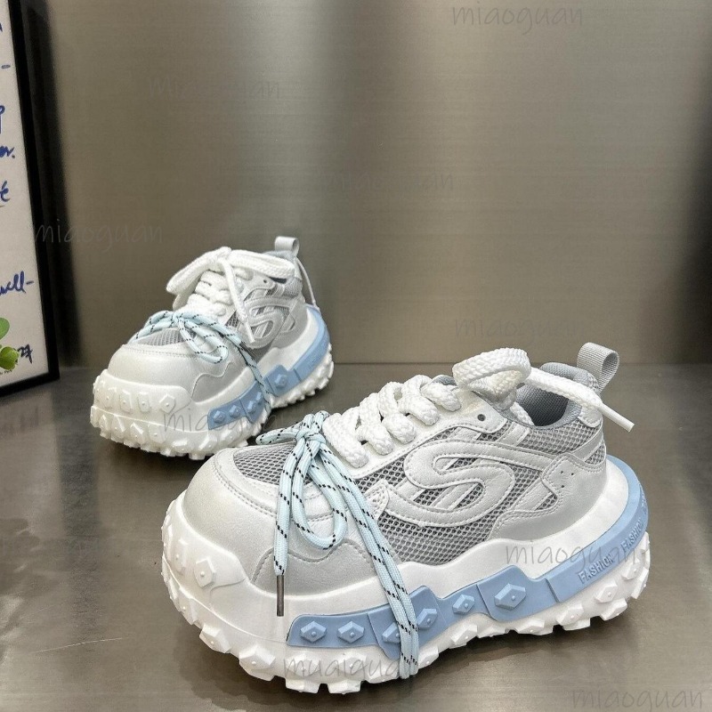 Women's Chunky Platform Dad Sn - Guipure Lace Panel 评论和价格