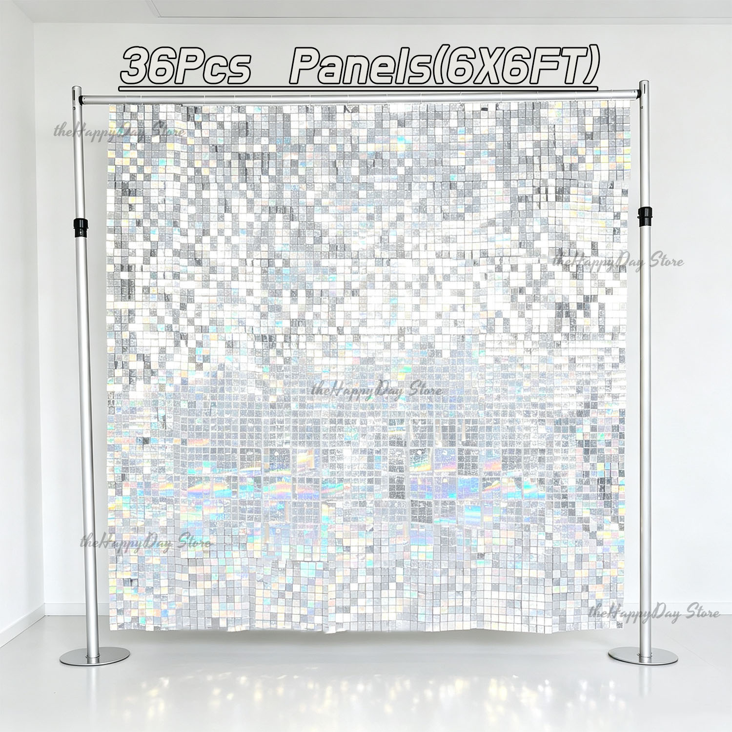 18-3Pcs Shimmer Wall Backdrop  - Sequin Fabric Panel 评论和价格