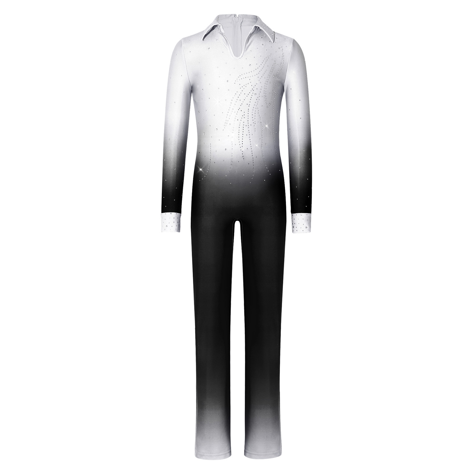 Kids Boys Figure Skating Dance - Rhinestone Banding Trim 评论和价格