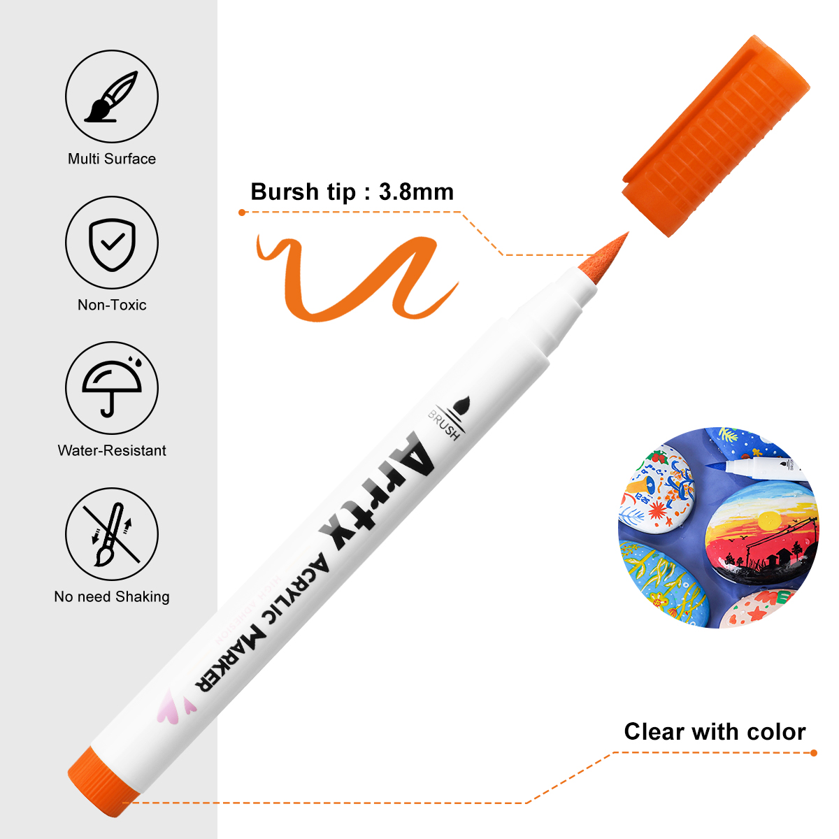 Arrtx 30 Colors Acrylic Makrer - Copic Marker Classic 评论和价格