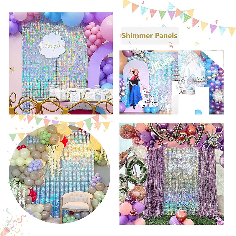 Shimmer Wall Backdrop Panels L - Sequin Fabric Panel 评论和价格